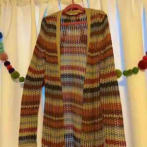 long knit cardigan